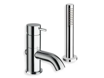 TRICOLORE VERDE CRITV121 - Deck mounted bathtub tap with hand shower by CRISTINA Rubinetterie - view 2